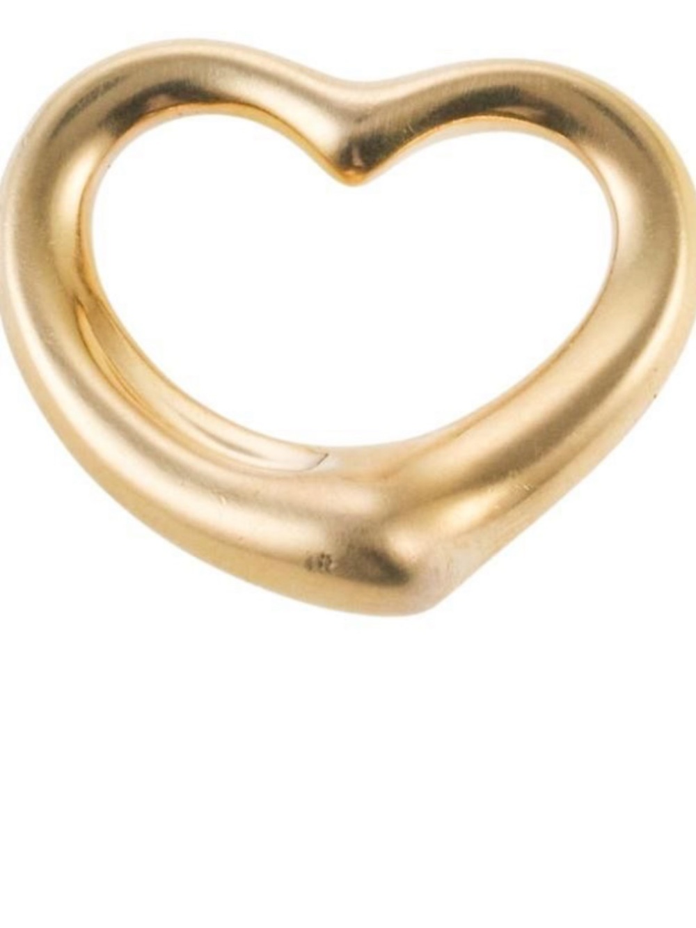 Tiffany & Co. Gold Open Heart Pendant 18k